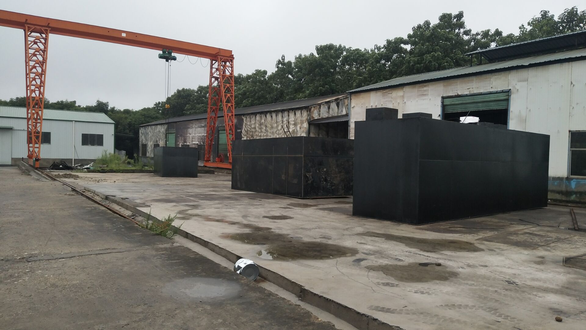 社旗县恒坤环保设备公司一体化设备陆续制作中